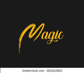 Abstract Logo wizard Hat Magic text Logo Concept Cloud wizard cafe shop
