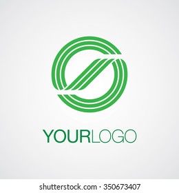 Abstract logo, for your business. Circle green logo.