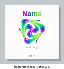 Abstract logo for your company. Element Design Template. Creative Symbol. To design postcards, brochures, banners, logos, creative projects. Vector illustration. EPS 10