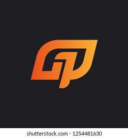 Abstract logo for your company, written G1P or GP