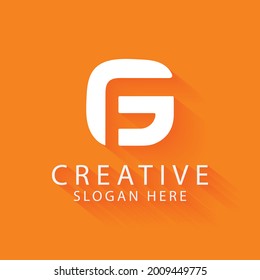 Abstract logo,GF logo,miodern logo,Minimalist logo