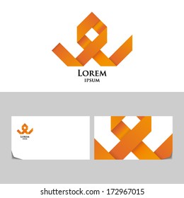 Abstract  logo.Icon design element with business card template