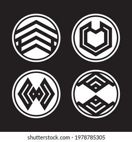 Abstract logomark design. Vector. Circle.