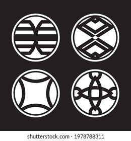 Abstract logomark design. Vector. Circle.