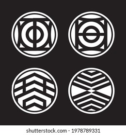Abstract logomark design. Vector. Circle.