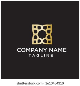 Abstract logo.Monoline logotype.Luxury logotype.Business logotype.Flowers logotype.