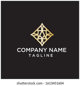 Abstract logo.Monoline logotype.Luxury logotype.geometric logotype.
