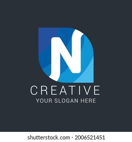 Abstract logo,N logo,minimalist logo,modern logo