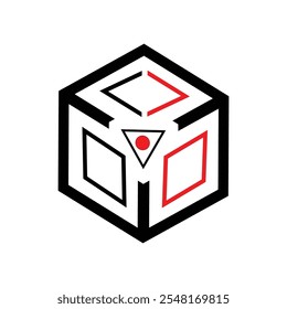 Abstract logos collection. Geometrical abstract logos. Icon design