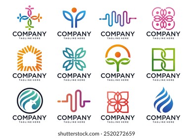 Abstract logos collection. abstract logos. Icon design . Vector illustration