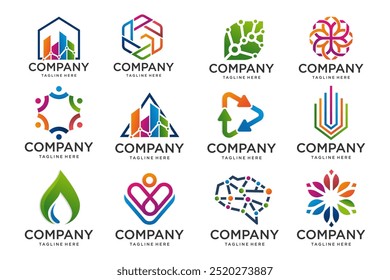 Abstract logos collection. abstract logos. Icon design . Vector illustration