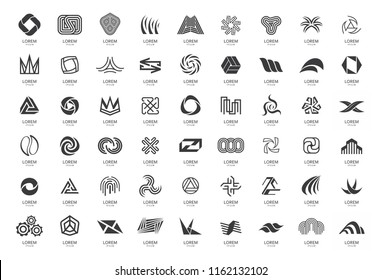 Abstract logos collection. Isolated on White background