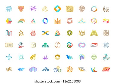 Abstract logos collection. Isolated on White background