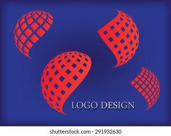 Abstract logos design.Vector logo set.