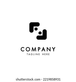 Abstrakte Logos. Geometrische abstrakte Logos. Symboldesign.
