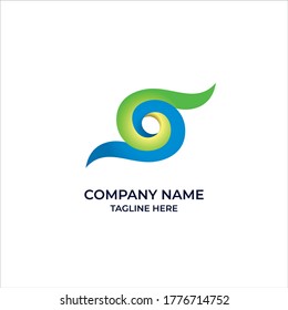 Logotipos Abstractos Como Un Barrido De Ondas
