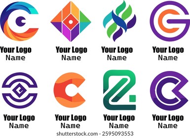 Abstract logos mega collection Vector Illustration