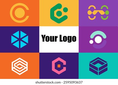 Abstract logos mega collection Vector Illustration