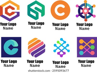 Abstract logos mega collection Vector Illustration