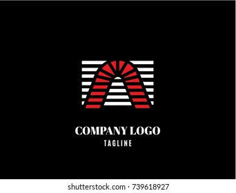 Abstract logotype A Alphabet Symbol. Company Logo, Print, Digital, Icon, Apps