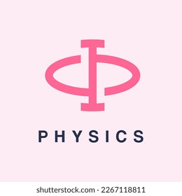 abstract logotype combination stacked letter D P in half circle. Usable for Business and Branding Logos. Flat Vector Logo Design Template Element.