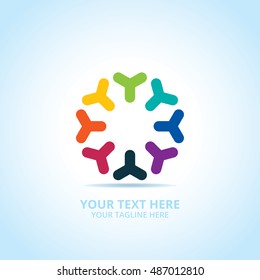 Abstract logotype, design concept, emblem, icon, flat logo elements for template.