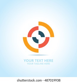Abstract logotype, design concept, emblem, icon, flat logo elements for template.