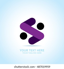 Abstract logotype, design concept, emblem, icon, flat logo elements for template.