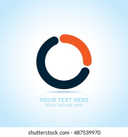Abstract logotype, design concept, emblem, icon, flat logo elements for template.