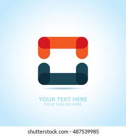 Abstract logotype, design concept, emblem, icon, flat logo elements for template.