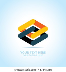 Abstract logotype, design concept, emblem, icon, flat logo elements for template.
