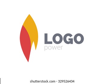 Abstract logotype flat colorful design