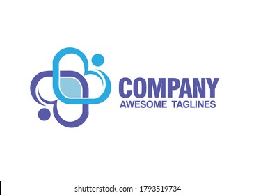 Abstract logotype for health and medical vector