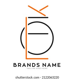 Abstract LOK simple vector logo