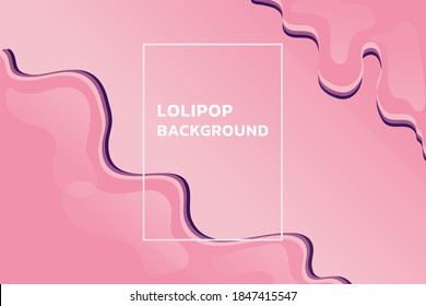 Abstrakte flüssige Lollipop-Tapete. Flüssigkeit ist rosafarbene Farben. Form und Textur. Farbverlauf ist Farbe. Design esp10.