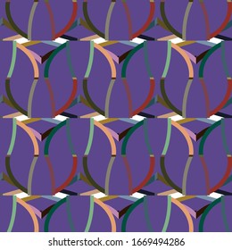 Abstract loop motion background. Illustration with hypnotic effect.