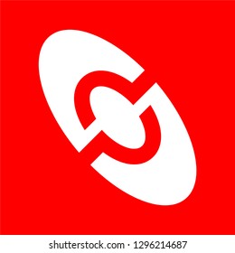 Abstract loop vector, logo design idea