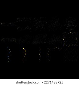 Abstract lots of falling confetti pieces. vector background