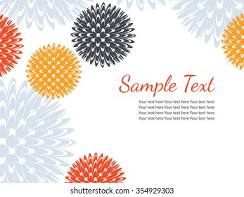  Abstract lotus flowers. Floral vector background.