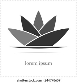 abstract lotus flower.vector illustration