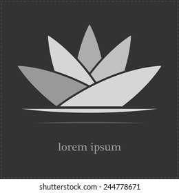 abstract lotus flower.vector illustration