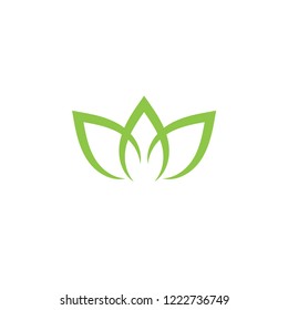 Abstract lotus graphic design template vector illustration