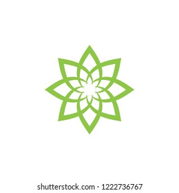 Abstract lotus graphic design template vector illustration