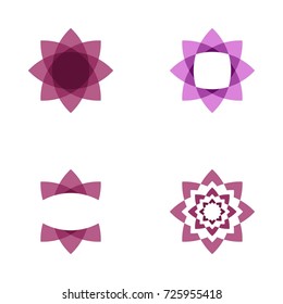 Abstract Lotus Logo Design