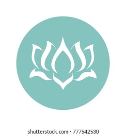 abstract lotus logo symbol 