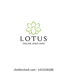 Abstract lotus nature logo icon vector design