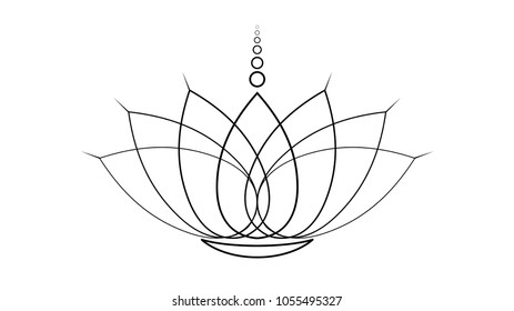 abstract lotus symbols