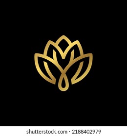 símbolos abstractos de loto. logotipo vectorial