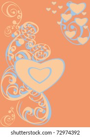Abstract love background. Illustration.