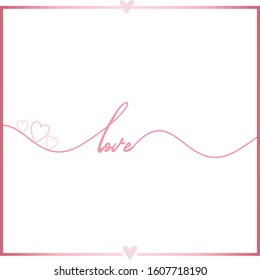 Abstract love background with illustration vector